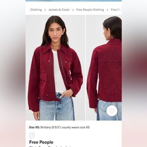 Free People Blair Faux Suede Jacket